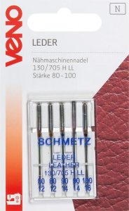 Nähmaschinennadeln Leder 130/705H LL  Stärke 80-100 - 5 Stück