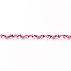 Spitzenborde Baumwolle ca. 15 mm - Multicolor - pink
