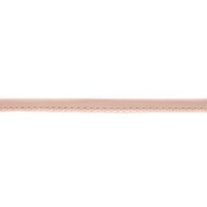 Einfassband Popeline ca. 15 mm mit Spitzenborde - uni sand
