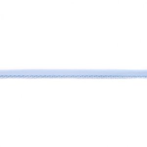 Einfassband Popeline ca. 15 mm mit Spitzenborde - uni wolkenblau