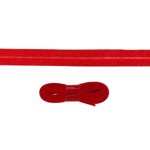 Schrägband/Einfassband Baumwolle gefalzt 20 mm - 3 m Coupon - uni rot