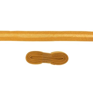 Schrägband/Einfassband Baumwolle gefalzt 20 mm - 3 m Coupon - uni rehbraun