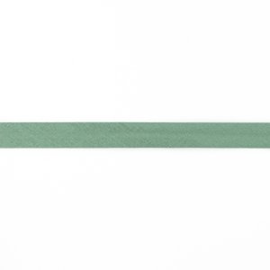 Einfassband Musselin Baumwolle gefalzt 20 mm - uni altgrün