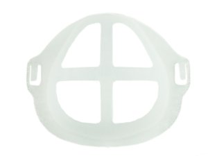 Wiederverwendbare 3D-Abstandshalter Behelfsmaske - transparent