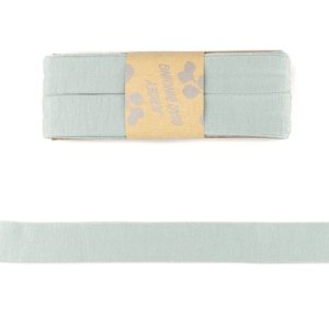 Jersey Viskose Schrägband/Einfassband gefalzt 20 mm x 3 m Coupon - uni mint