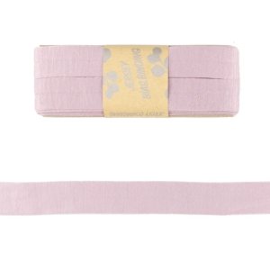 Jersey Viskose Schrägband/Einfassband gefalzt 20 mm x 3 m Coupon - uni pastellrosa