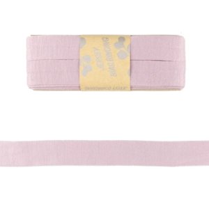 Jersey Viskose Schrägband/Einfassband gefalzt 20 mm x 3 m Coupon - uni pastellrosa