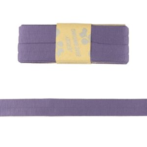 Jersey Viskose Schrägband/Einfassband gefalzt 20 mm x 3 m Coupon - uni lavendel 