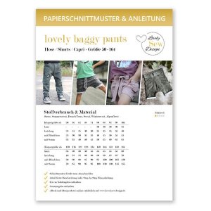 Papierschnittmuster lovely baggy pants by LovelySewDesign - Hose/Short/Capri - Kids