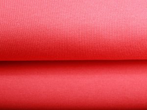 Feinripp Jersey Sanetta - uni tomatenrot