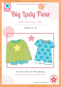 Papierschnittmuster Farbenmix  Big Lady Fleur  Plus-Size Damenshirt