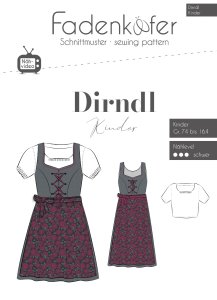 Papierschnittmuster Fadenkäfer - Dirndl inklusive Bluse - Mädchen/Kids/Teens