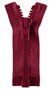 Reißverschluss Opti P60 Werra teilbar 75 cm - burgundy