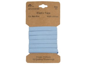 Gummiband elastisch 10 mm - uni pastellblau