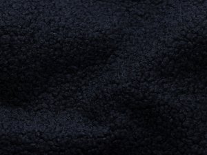 Bouclé Mantelstoff  420g/qm - uni schwarz