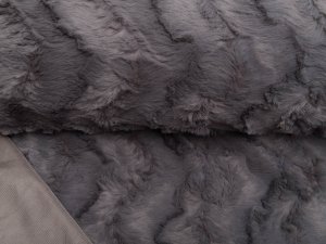 Zottel-Wellnessfleece Fur - uni grau