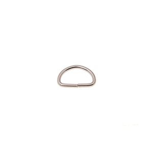  Halbrundringe / D-Ringe 4 Stück ca. 20 mm - matt silberfarben