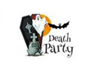 Transfer-Applikation Halloween zum Aufbügeln ca. 5,5 cm x 5,0 cm - Death Party Gespenst