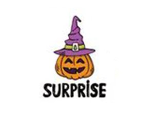 Transfer-Applikation Halloween zum Aufbügeln ca. 4,5 cm x 5,0 cm - Surprise Kürbis
