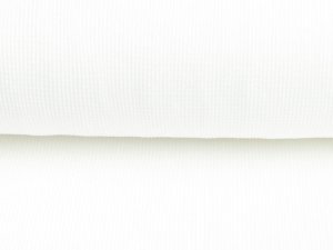 Jersey Waffelstrick - mini Waffeloptik - uni wollweiß