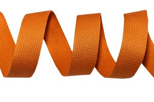 Gurtband Baumwolle 5 Meter Rolle - 30 mm - uni orange