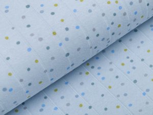 Jersey Hydrofile Sprinkle Dot - unregelmäßige Punkte - blau