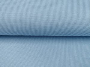 Feinripp Jersey Sanetta   - uni helles blau