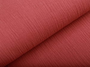 Baumwoll Musselin Double Gauze - uni altrosa