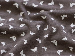 Jersey - Schmetterlinge - braun