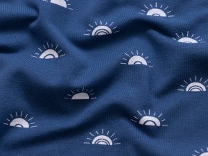 Jersey - Sonnenaufgang - denim