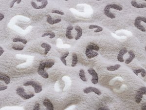 Wellnessfleece - Animalprint Leopard - sand