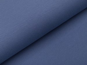 Feinripp-Jersey - uni blau