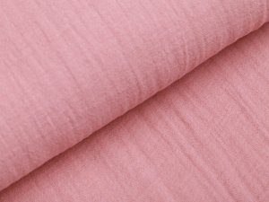 Musselin Baumwolle Hydrofiel Double Gauze Fashion - uni rosa