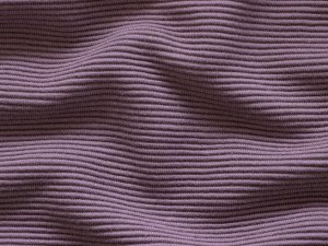 Jersey Ottoman Querrippe - uni mauve