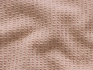 Leichter Waffeljersey - uni lachsfarben