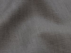 Ramie Leinenstoff - uni taupe-braun