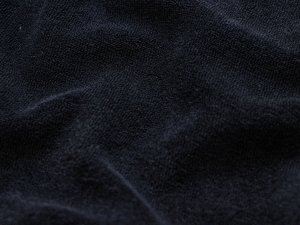Stretch Frottee - uni schwarz