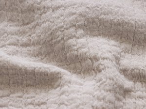 Musselin gesmokt Baumwolle - Double Gauze - uni beige