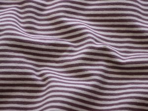 Jersey Yarn Dyed - Streifen - weiß-lila