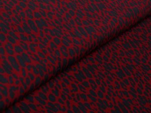 Webware Viskose Swafing Pauline - Animalprint - bordeaux