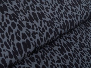 Webware Viskose Swafing Pauline - Animalprint - dunkles grau