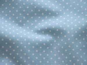 Webware Baumwolle - mini Punkte - helles blau