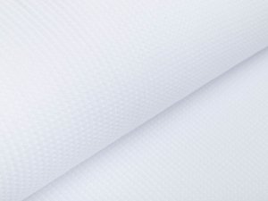 Leichter Waffeljersey- uni weiß