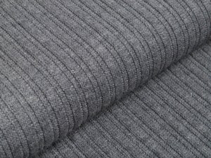  Struktur Strickstoff Viskose - Cordoptik - uni grau