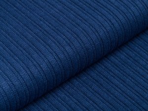  Struktur Strickstoff Viskose - Cordoptik - uni jeansblau