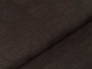 Struktur Strickstoff - 3D-Kreise - uni taupe