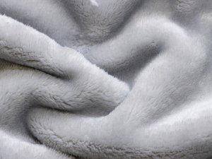 Wellnessfleece micro - super weich - sehr dick 400 g/qm - uni grau
