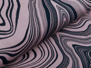 Sweat French Terry Modal Swafing Stone Layers by Thorsten Berger - stilisierte Gesteinsschichten - altrosa