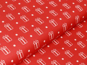 Webware Baumwolle Swafing Noel - Weihnachtsgeschenke - rot