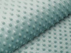 Wellnessfleece Minky mit Noppenprägung - uni dunkles mint